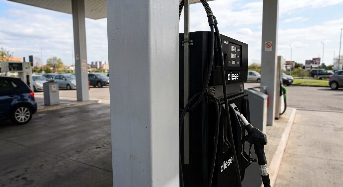 Immagine rinvio blocco Euro 5 Diesel - Pompa generica Diesel su distributore